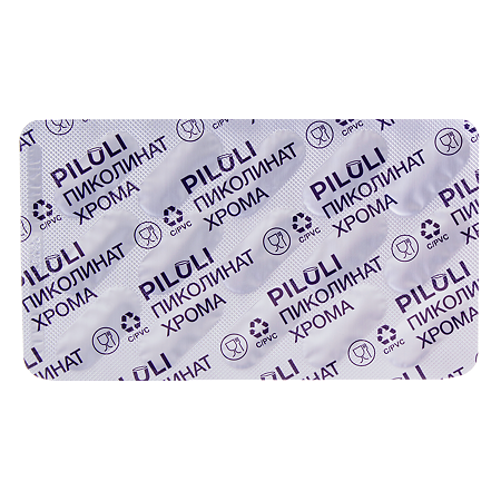 PILULI Хрома пиколинат комплекс для похудения и контроля аппетита капсулы, 60 шт