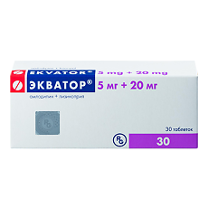 Купить Экватор таблетки 5 мг+20 мг 30 шт цена