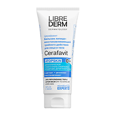 Купить Либридерм (Librederm) Cerafavit Бальзам липидовосстанавливающий тройного действия для лица и тела 200 мл 1 шт цена