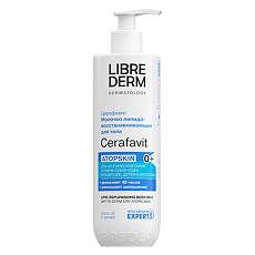 Купить Либридерм (Librederm) Cerafavit Молочко для сухой и очень сухой кожи с церамидами и пребиотиком 400 мл 1 шт цена