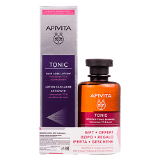 Купить Apivita Набор против выпадения волос для женщин Tonic лосьон спрей 150 мл+Tonic Women шампунь 250 мл 1 уп цена