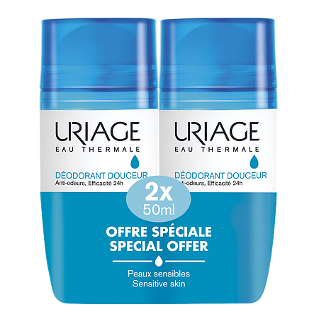 Uriage Deodorant Douceur дезодорант роликовый 50 мл 2 шт