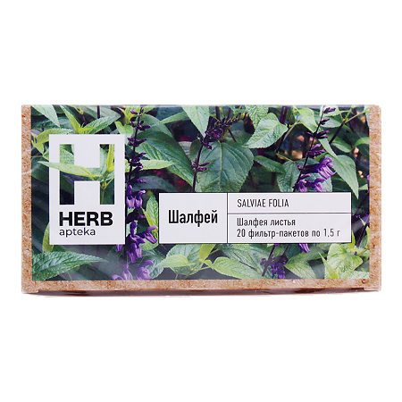 Herb Шалфей листья 1,5 г фильтр-пакетики 20 шт