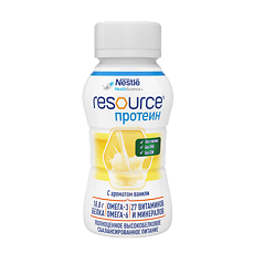 Купить Resource Protein (Ресурс Протеин) питание с высоким содержанием белка с ароматом ванили для взрослых 200 мл 1 шт цена