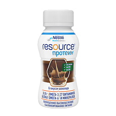 Купить Resource Protein (Ресурс Протеин) питание с высоким содержанием белка со вкусом шоколада для взрослых 200 мл 1 шт цена