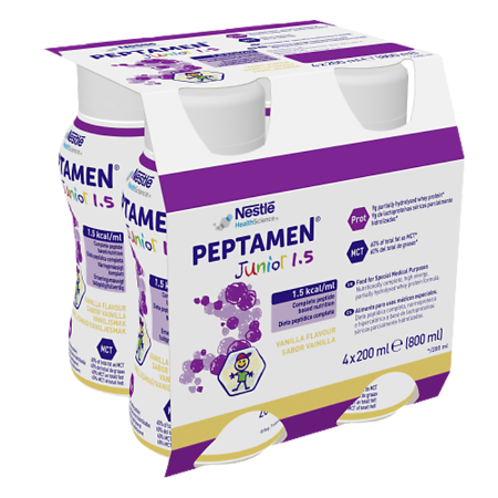 Изображение товара Peptamen Junior 1,5 (Пептамен Юниор 1.5) ваниль 200 мл 4 шт
