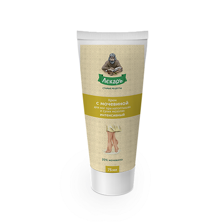 Лекарь Крем с мочевиной для ног при натоптышах и сухих мозолях интенсивный 75 мл 1 шт
