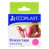 Ecoplast Кинезио тейп 5см х 5м розовый 1 шт