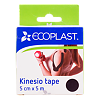 Ecoplast Кинезио тейп 5см х 5м черный 1 шт