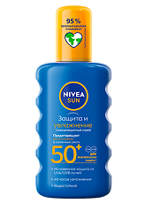 Купить Nivea Sun Солнцезащитный спрей Защита и увлажнение SPF50+ 200 мл 1 шт цена