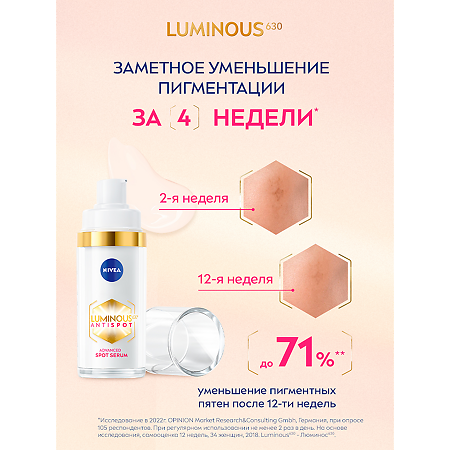 Nivea LUMINOUS630 Сыворотка против пигментации 30 мл 1 шт