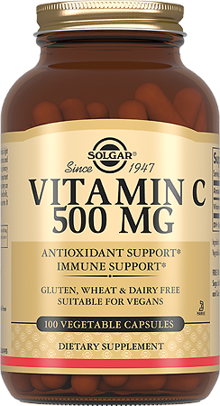 Изображение товара Solgar Витамин С 500 мг / Vitamin C 500 mg Vegetable Capsules капсулы массой 741 мг 100 шт