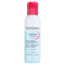Купить Bioderma Sensibio H2O Двухфазное мицеллярное средство для очищения глаз и губ 125 мл 1 шт цена