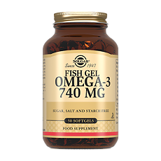 Изображение товара Solgar Рыбий жир Омега-3 740 мг / Fish Gel Omega-3 740 mg Softgels капсулы массой 1942 мг 50 шт
