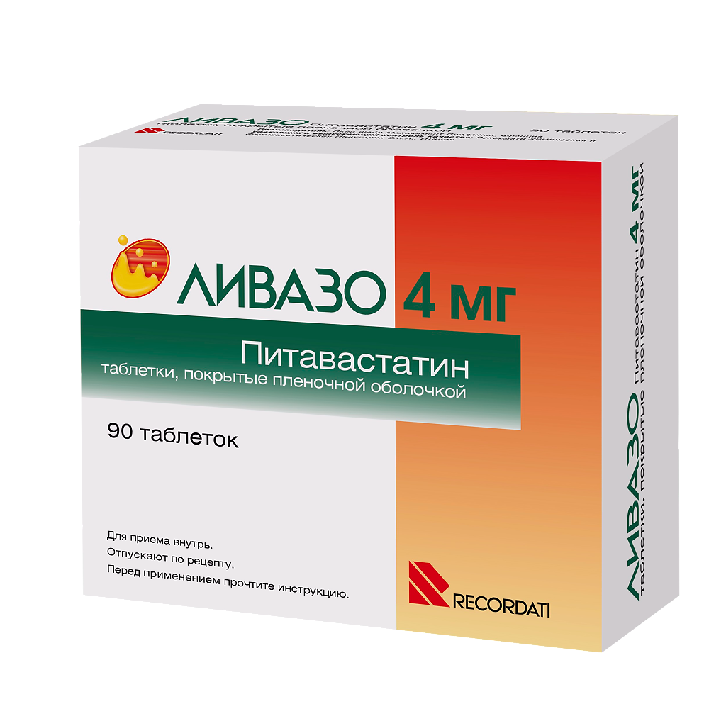 Ливазо таблетки покрыт.плен.об. 4 мг 90 шт - купить, цена и отзывы, Ливазо  таблетки покрыт.плен.об. 4 мг 90 шт инструкция по применению, дешевые  аналоги, описание, заказать в Москве с доставкой на дом