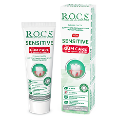 Купить R.O.C.S. Sensitive Зубная паста Plus Gum Care для чувствительных зубов 94 г 1 шт цена