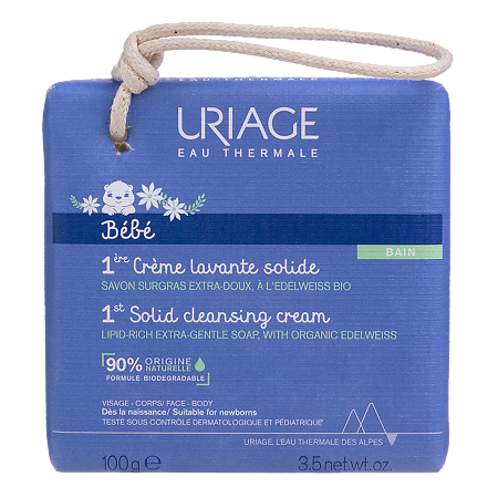 Изображение товара Uriage Bebe Первое крем-мыло для лица и тела 100 г мягкое и увлажняющее