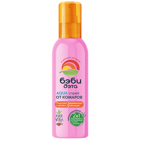 Изображение товара БЭБИ ДЭТА спрей гипоаллергенный для детей с 9 месяцев и беременных 100 мл 1 шт