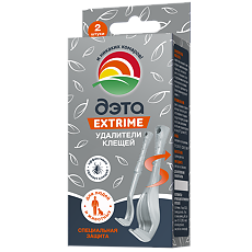 Купить ДЭТА удалитель клещей набор 2 шт цена