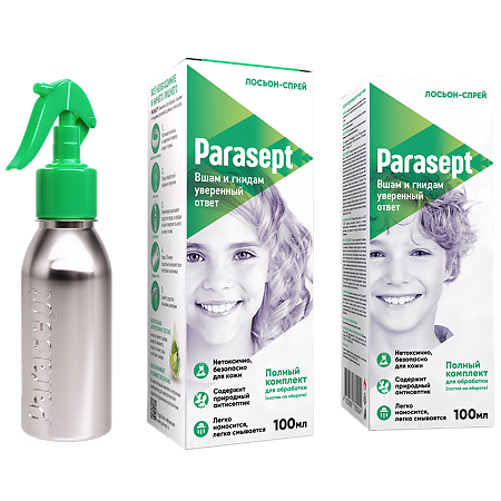 Изображение товара Parasept Педикулицидное средство лосьон-спрей 100 мл 1 шт