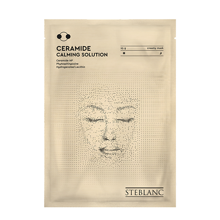 Steblanc Тканевая маска крем для лица Ceramide успокаивающая с церамидами 25 г 1 шт