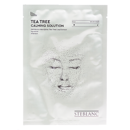 Steblanc Тканевая маска сыворотка для лица Tea Tree успокаивающая с экстрактом чайного дерева 25 г 1 шт
