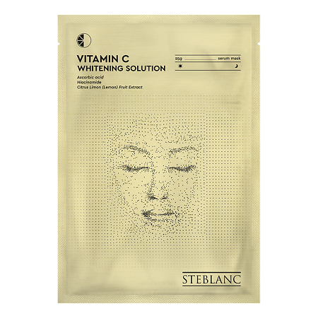 Steblanc Тканевая маска сыворотка для лица Vitamin C омолаживающая с витамином С 25 г 1 шт