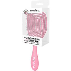 Купить Solomeya Расческа для сухих и влажных волос с ароматом клубники MZ0011 Wet Detangler Brush Oval Strawberry 1 шт цена