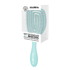 Купить Solomeya Расческа для сухих и влажных волос с ароматом жасмина MZ0011 Wet Detangler Brush Oval Jasmine 1 шт цена
