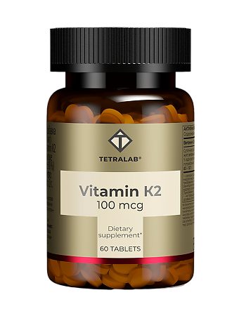 Tetralab Витамин K2 таблетки покрыт.об. массой 165 мг 60 шт