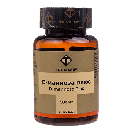 Tetralab Д-манноза Плюс капсулы по 640 мг 60 шт