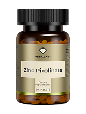Изображение товара Tetralab Цинк пиколинат / Zinc Picolinate таблетки массой 180 мг 90 шт