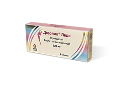 Изображение товара Дазолик Леди таблетки вагинальные 500 мг 6 шт