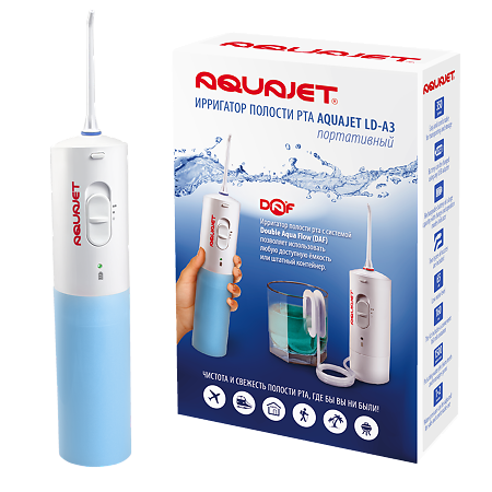 Изображение товара Портативный ирригатор полости рта Little Doctor LD-A3 AquaJet голубой