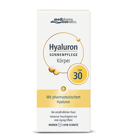 Medipharma Cosmetics Hyaluron Солнцезащитный крем для тела SPF30 150 мл 1 шт