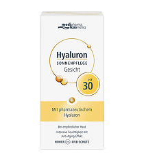 Купить Medipharma Cosmetics Hyaluron Солнцезащитный крем для лица SPF30 50 мл 1 шт цена