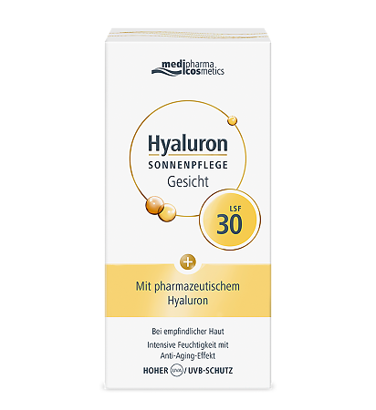 Medipharma Cosmetics Hyaluron Солнцезащитный крем для лица SPF30 50 мл 1 шт