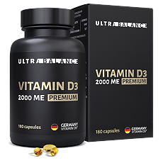 Купить Витамин D3 2000 ME UltraBalance Premium капсулы массой 450 мг 180 шт цена