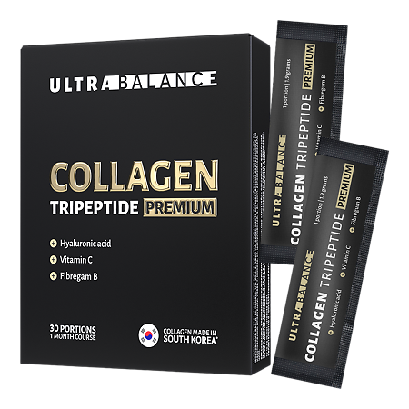 Коллаген Трипептид Премиум UltraBalance Collagen Tripeptide порошок по 1,9 г саше-пакет 30 шт