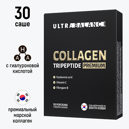 Коллаген Трипептид Премиум UltraBalance Collagen Tripeptide порошок по 1,9 г саше-пакет 30 шт
