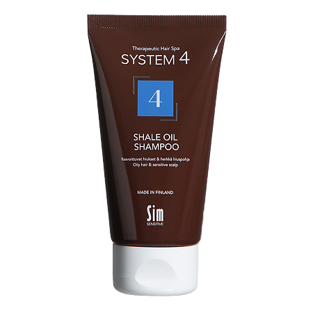 System 4 Shale Oil Shampoo Терапевтический шампунь №4 для очень жирной и чувствительной кожи головы 75 мл 1 шт