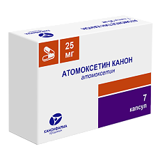 Купить Атомоксетин Канон капсулы 25 мг 7 шт цена