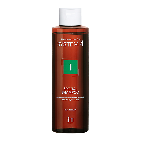 System 4 Special Shampoo Терапевтический шампунь №1 для нормальной и жирной кожи головы 250 мл 1 шт