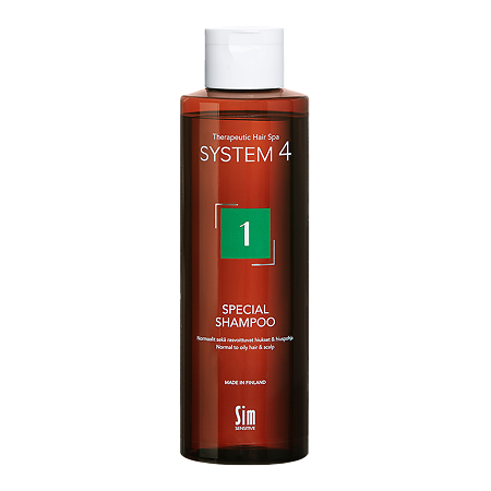 Изображение товара System 4 Special Shampoo Терапевтический шампунь №1 для нормальной и жирной кожи головы 250 мл 1 шт