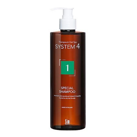 Изображение товара System 4 Special Shampoo Терапевтический шампунь №1 для нормальной и жирной кожи головы 500 мл 1 шт