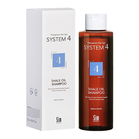System 4 Shale Oil Shampoo Терапевтический шампунь №4 для очень жирной и чувствительной кожи головы 250 мл 1 шт