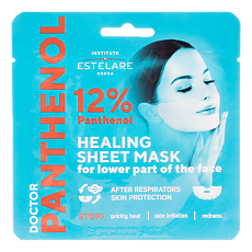 Купить Institute Estelare Doctor Panthenol Тканевая маска восстанавливающая на нижнюю часть лица 12 г 1 шт цена