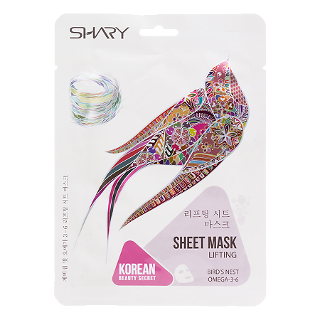 Shary Лифтинг-маска для лица Экстракт ласточкиного гнезда и Омега-3-6 25 г 1 шт