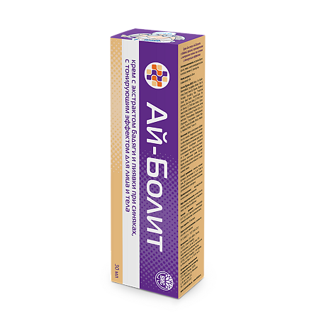 Ай-Болит Крем для тела с экстрактом бадяги и пиявки при синяках с тонирующим эффектом 30 мл 1 шт