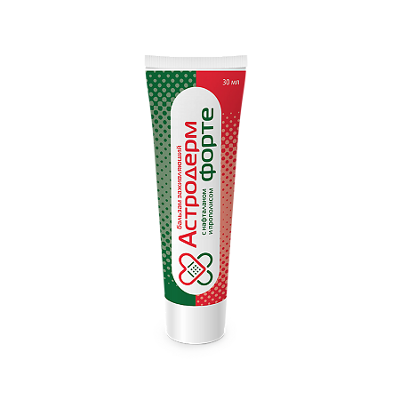 Астродерм Форте бальзам для тела заживляющий с нафталаном и прополисом 30 мл 1 шт